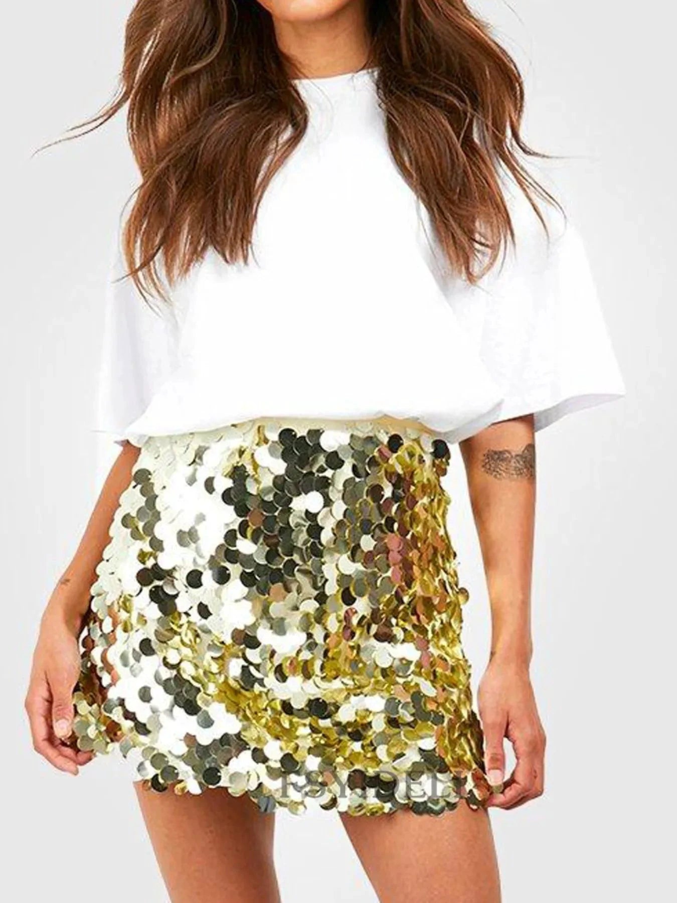 Sequin Mini Skirt by Lady Ros