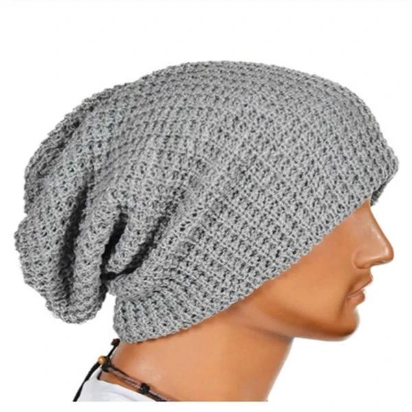 Men' s Knitted Loose Beanie by GJG Denim