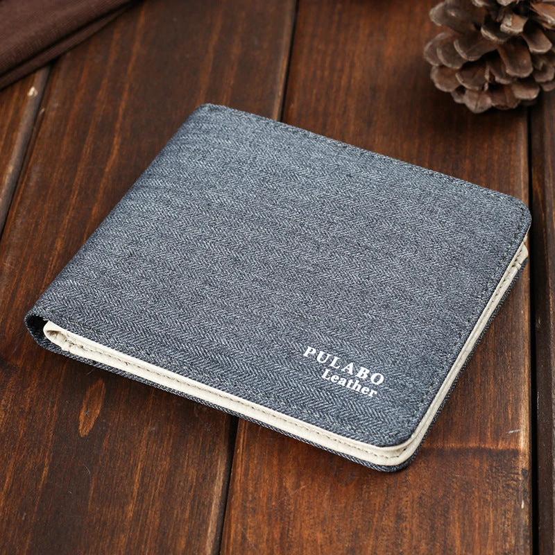 Men's Short Denim Fabric Wallet by GJG Denim