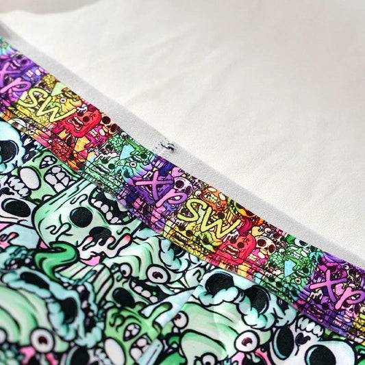 Men's Printed Skull Breathable Boxers by GJG Denim