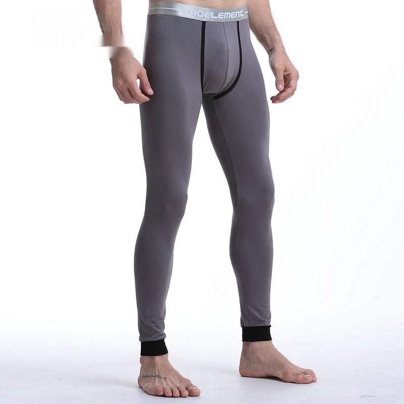 Cotton Slim-fit Mid-waist Long John Underwear For Men by GJG Denim