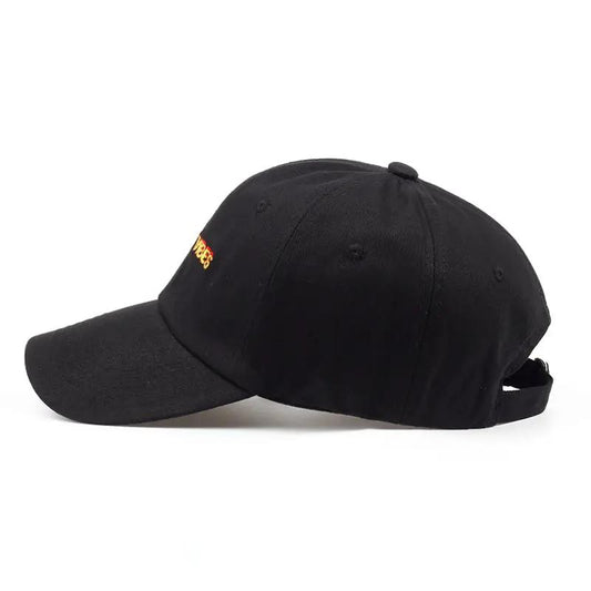 Men's "Positive Vibes" Cotton Embroidered Baseball Cap For Men by GJG Denim