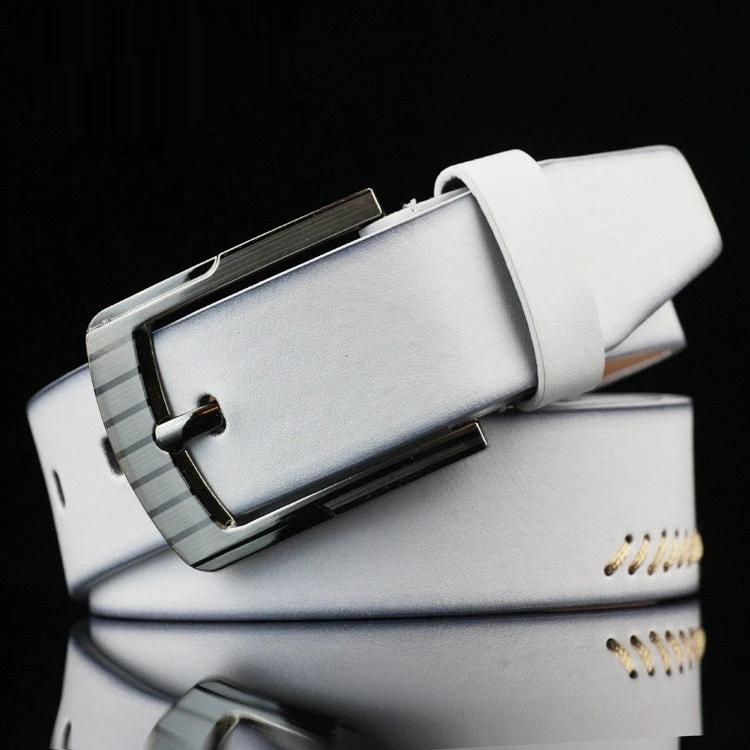 Men's Threading Casual Pin Buckle Belt by GJG Denim
