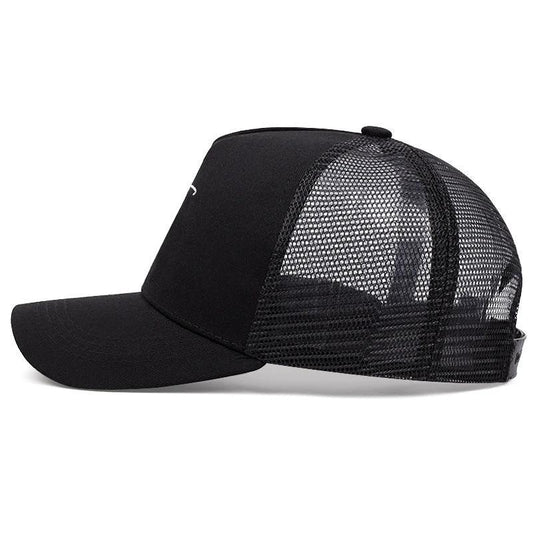 Cross Embroidery Breathable Baseball Cap For Men by GJG Denim