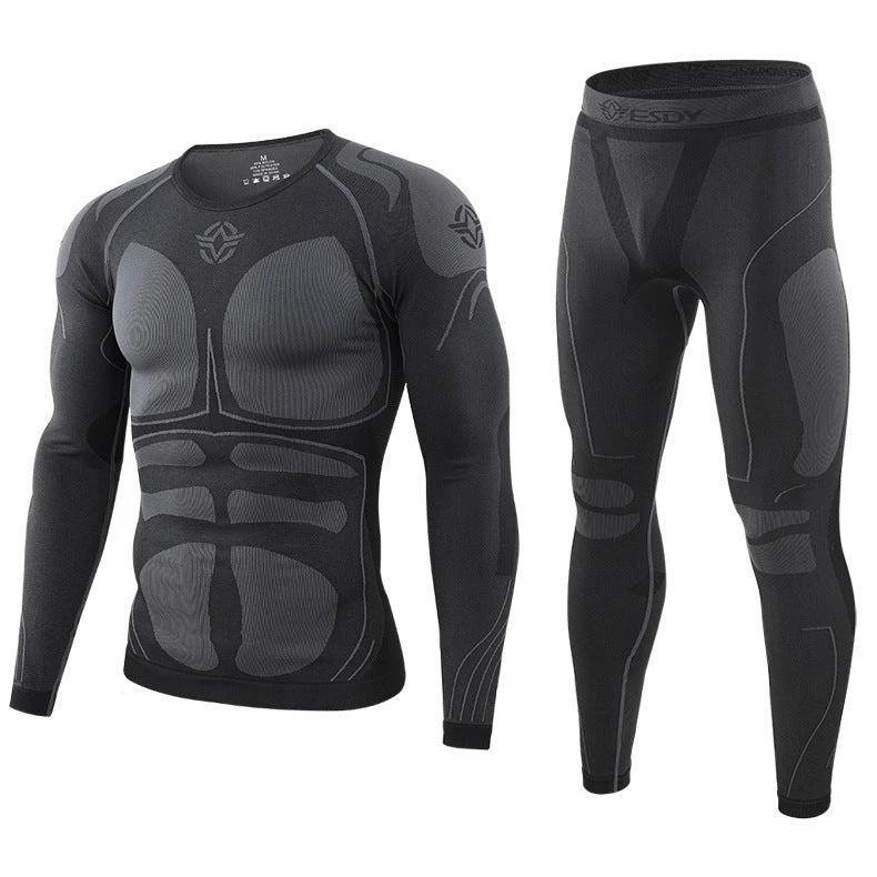 Men's Outdoor Sports Thermal Underwear Breathable Wicking by GJG Denim