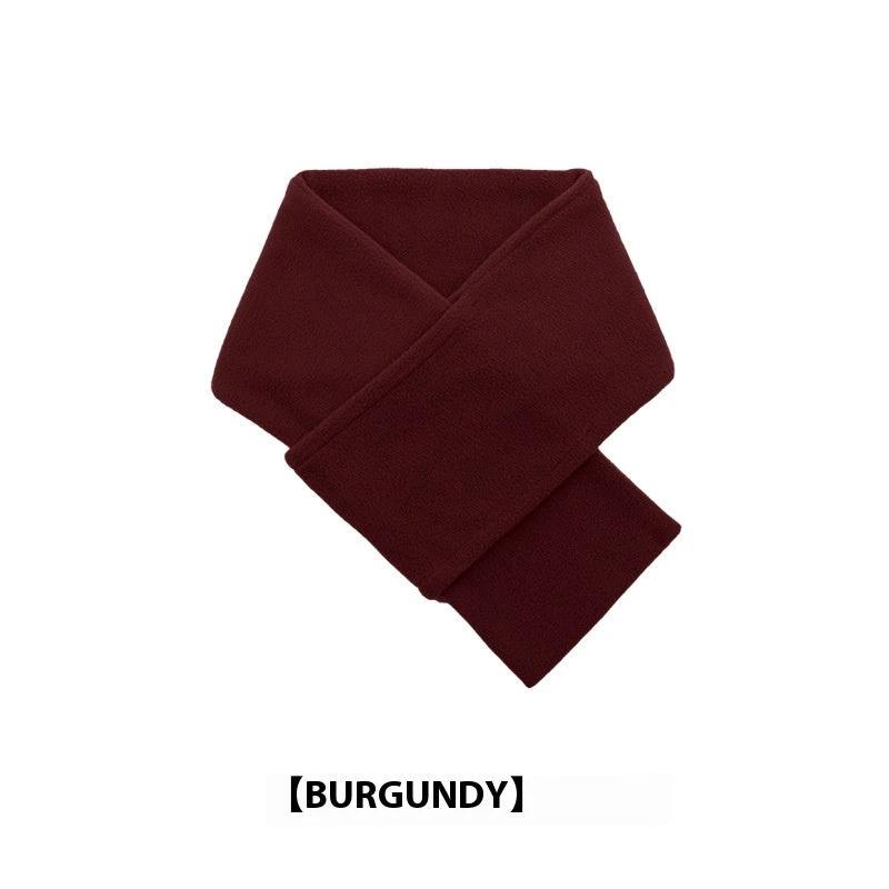 Autumn And Winter Warm Scarf Fashion Simple Solid Color Men's Polar Fleece by GJG Denim