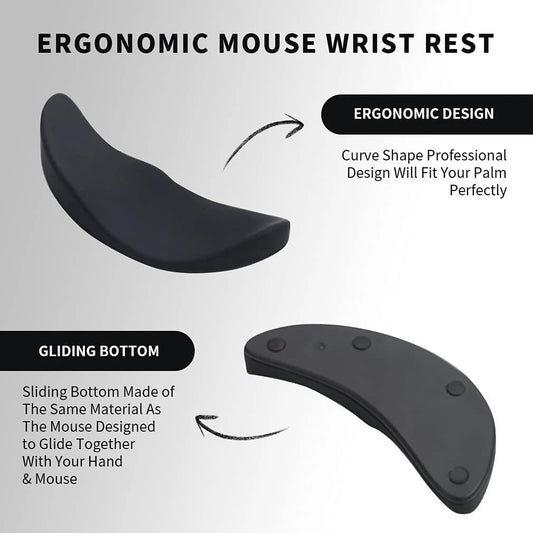 Ergonomic Mouse Wrist Rest Mouse Pad Silicon Gel Non-Slip by GJG Denim