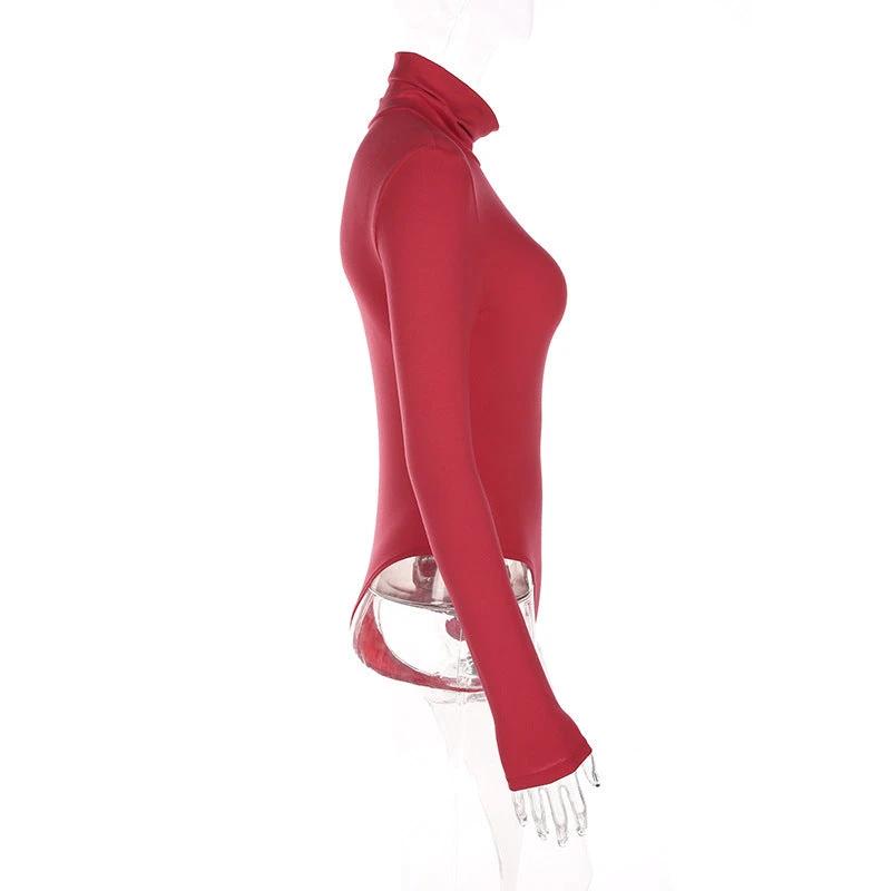 Turtleneck long sleeve bodysuit by GJG Denim