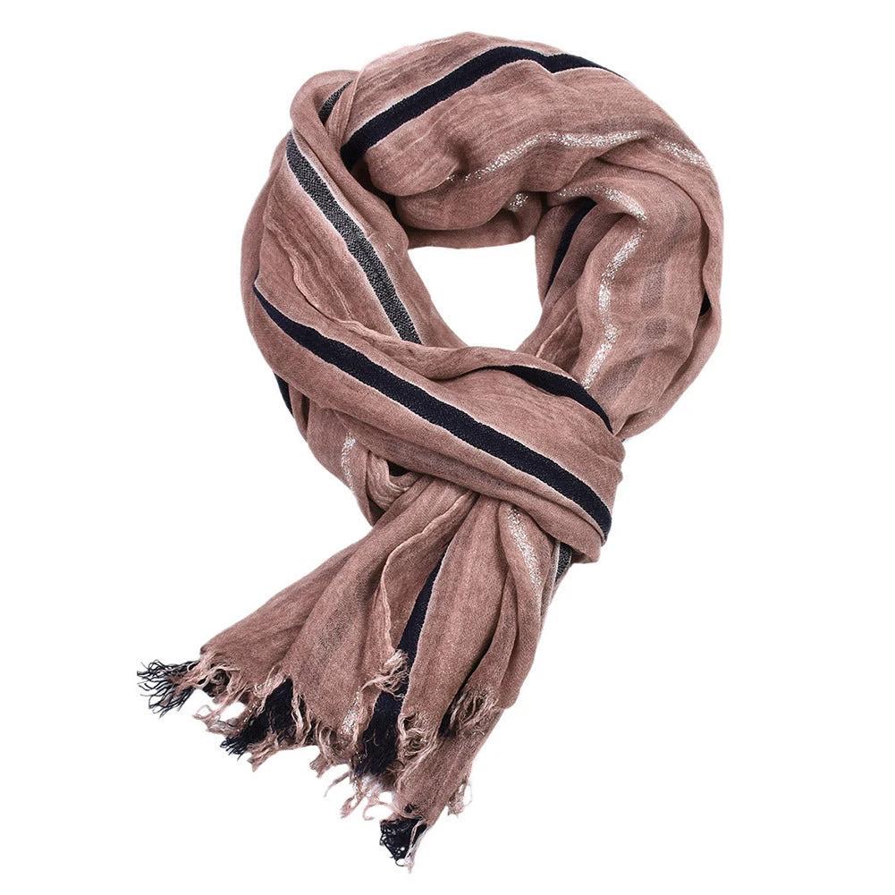 Men's Retro Striped Scarf by GJG Denim