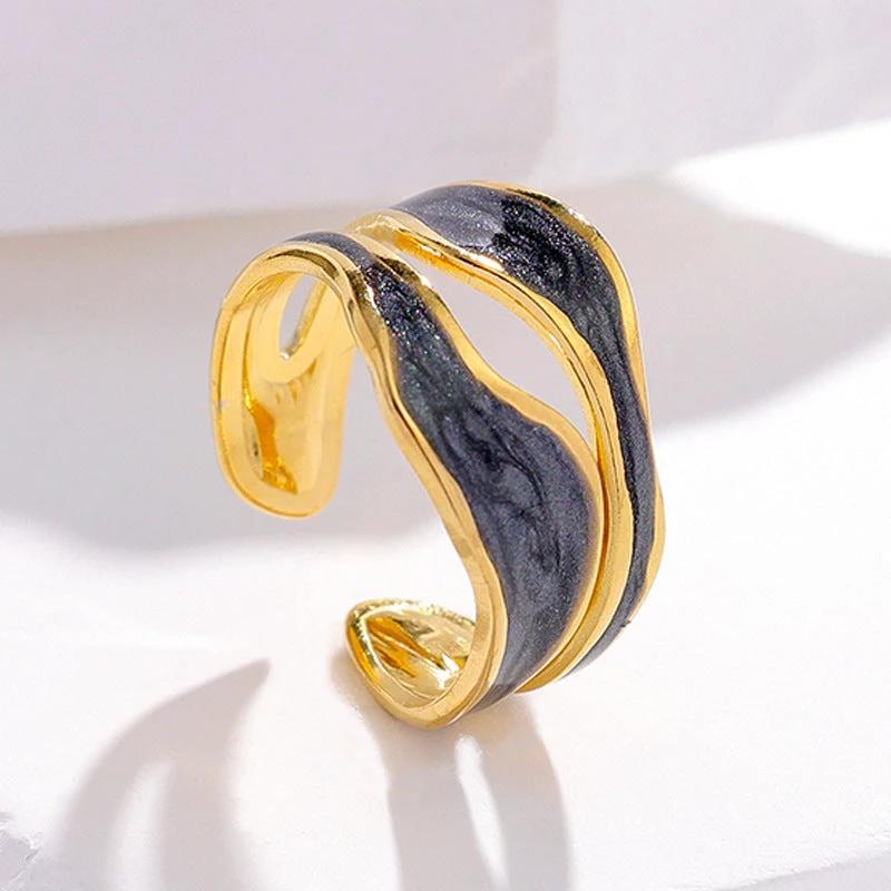 Simple Titanium Steel Ring by GJG Denim