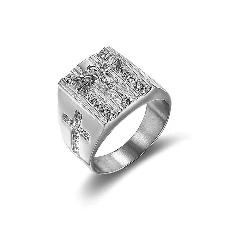 Retro Cross Ring For Men by GJG Denim