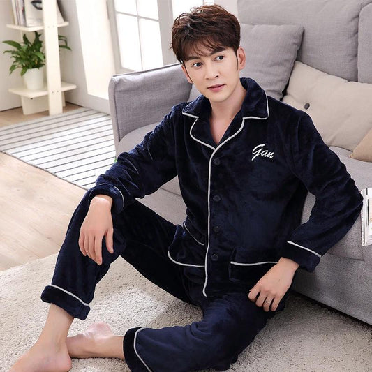 Men's Thick Flannel Pajamas by GJG Denim