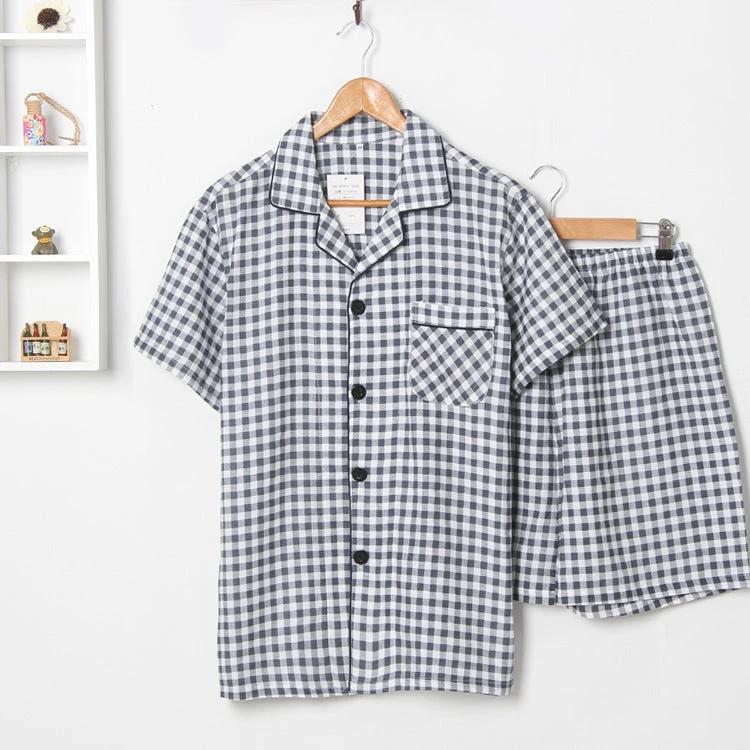Men's Pajamas Double Gauze by GJG Denim