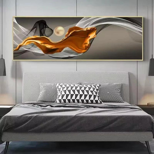 Single City Night Scene Canvas Painting by GJG Denim