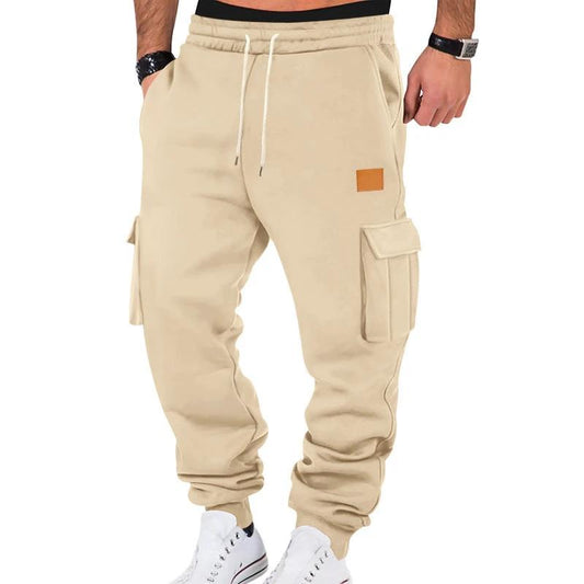 Men's Sports Multi-pocket Cargo Sweatpants by GJG Denim