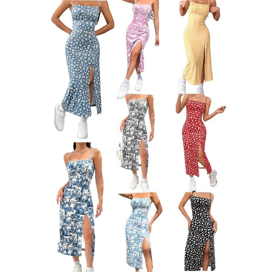 Leopard Print Sheath Long Dress by GJG Denim