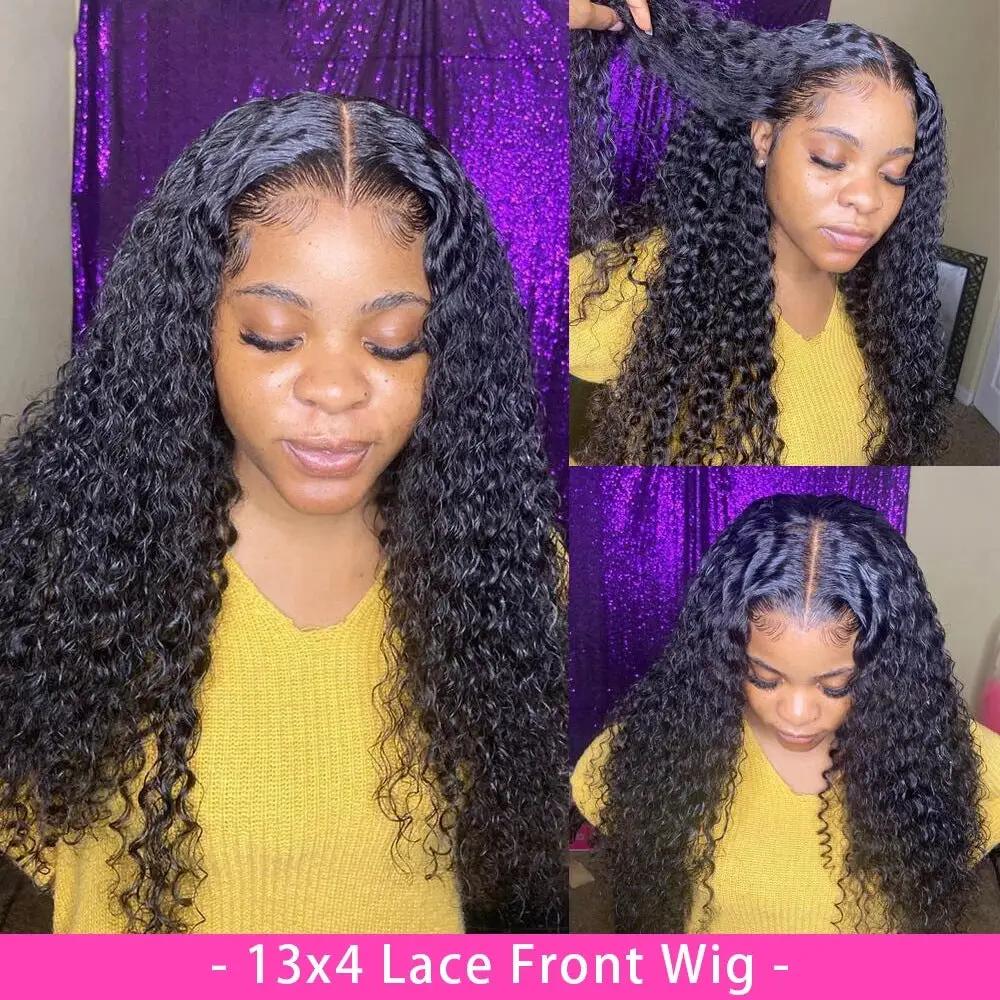 Curly Human Hair Wig Lace Hair Products by GJG Denim