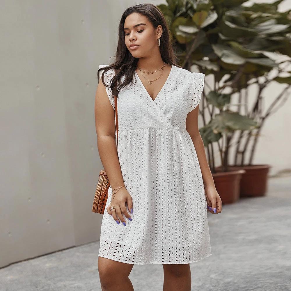 Summer plus size cutout dress by GJG Denim