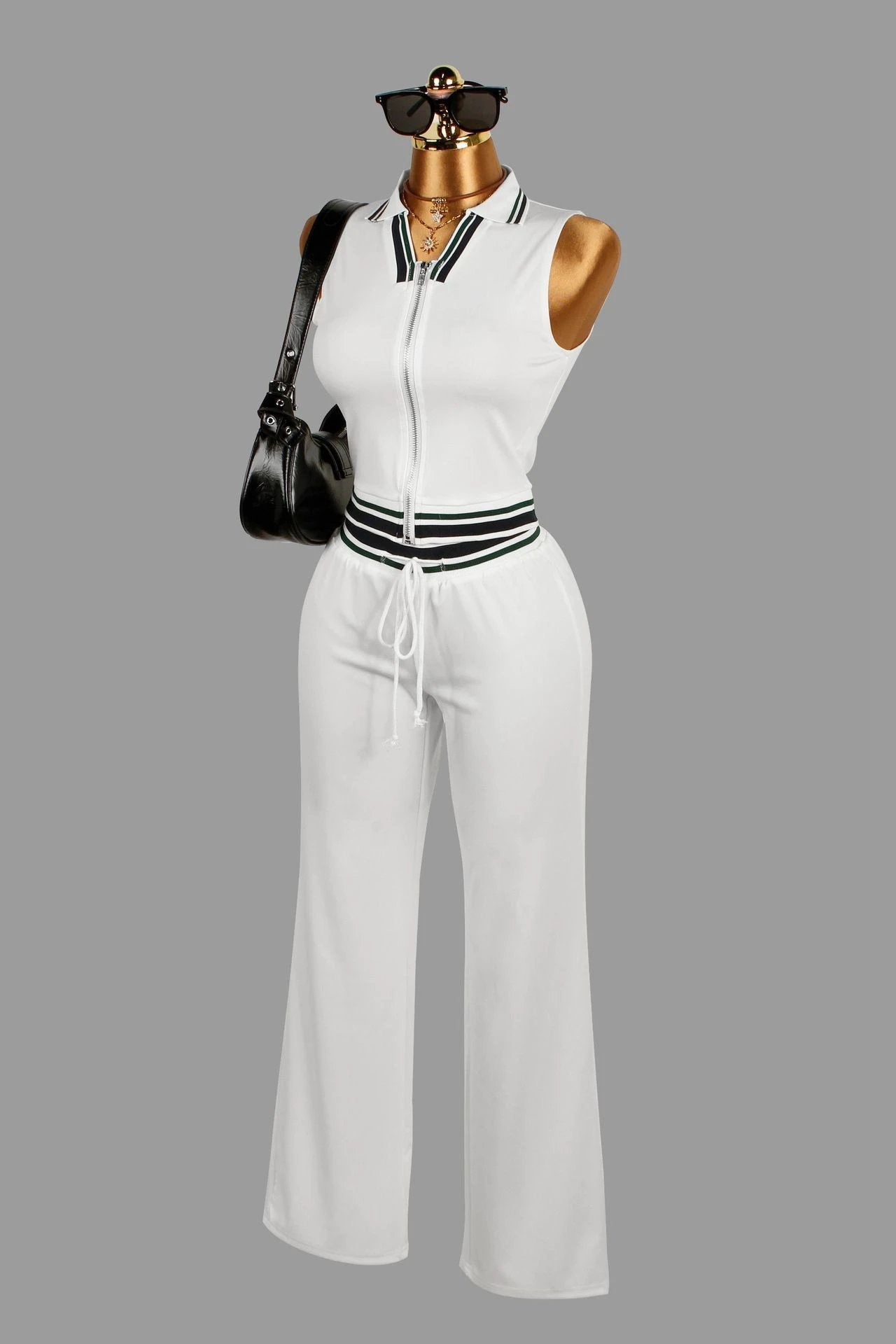 Women's Sporty Casual Shirt With A Collar Paired With A Skirt Or Pants by GJG Denim