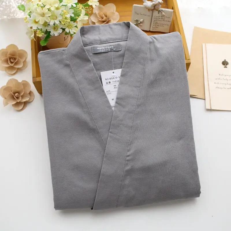 Men's Cotton Double Gauze Kimono Pajamas by GJG Denim