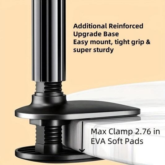 Updated Gooseneck Tablet Holder Stand For Bed 39.4inch Adjustable Flexible Arm Tablets Mount Clamp On Table by GJG Denim