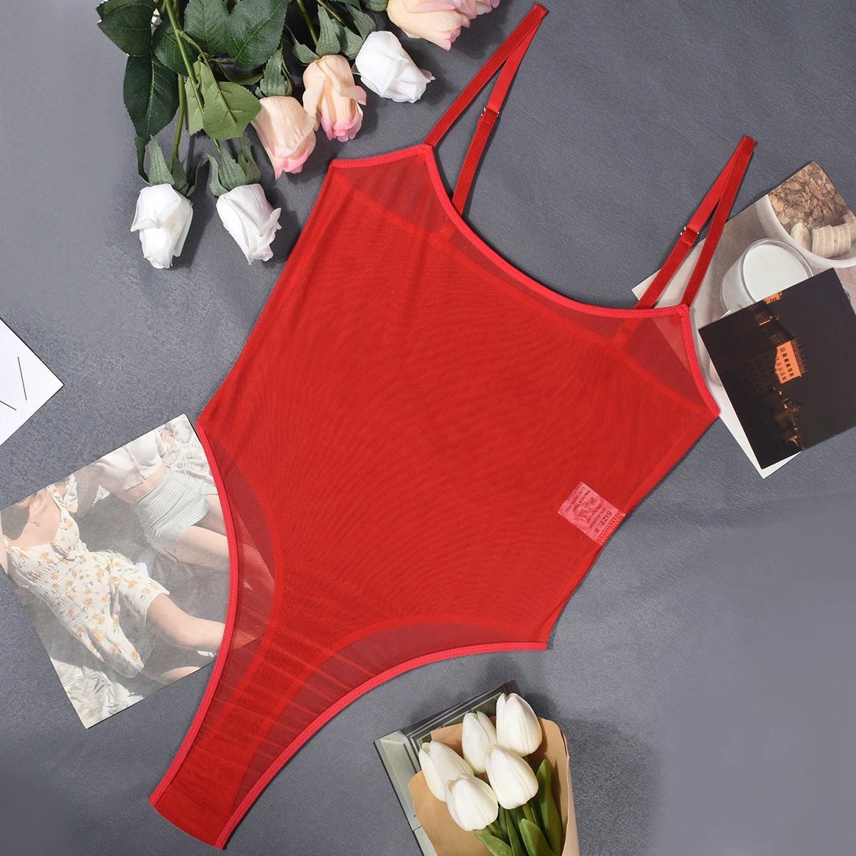Fashion And Sexy Mesh Bodysuit by GJG Denim
