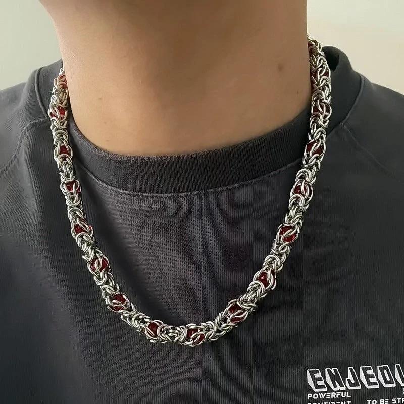 Sapphire Splice Necklace For Men by GJG Denim