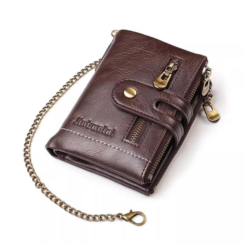Leather Multi-card Slot Large Capacity ID Card Holder Wallet For Men by GJG Denim