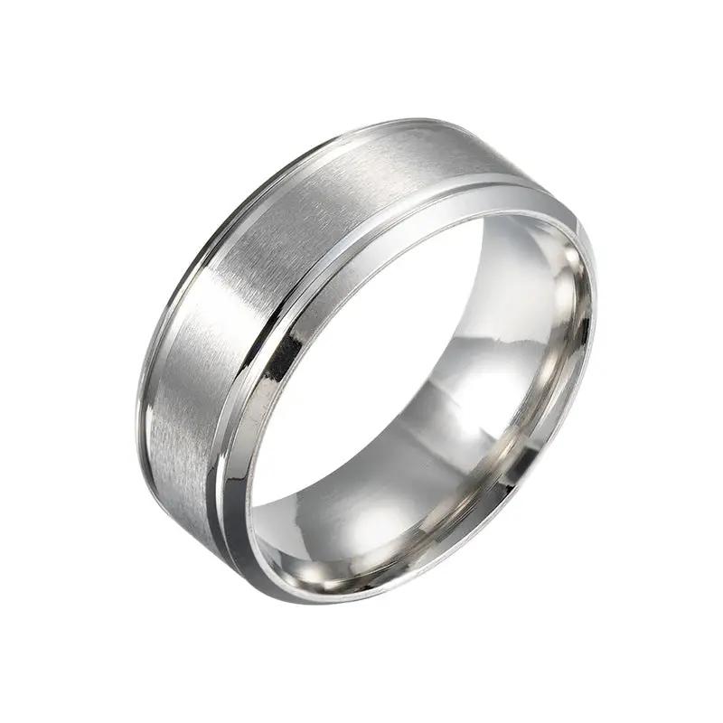 Men's Ring Black Sliver Gold 8MM by GJG Denim