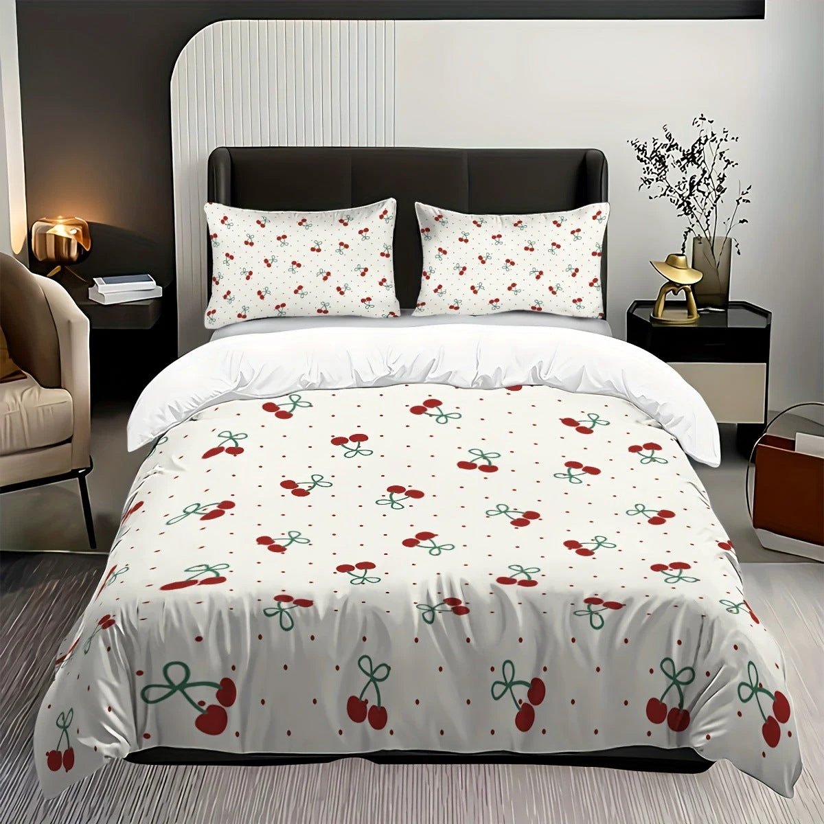 Print Duvet Cover 3 piece Set by GJG Denim