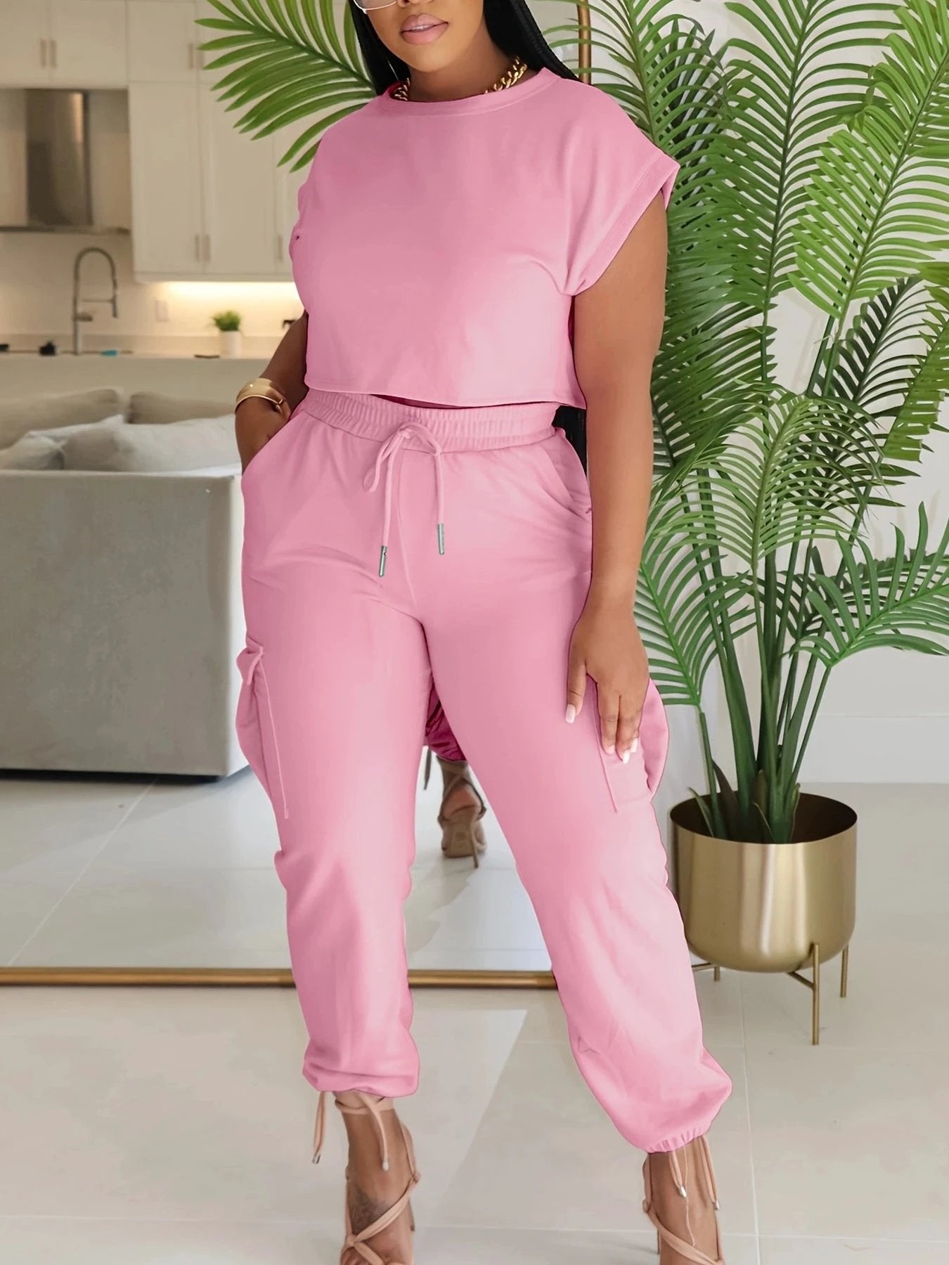 European And American Leisure Suit Top And Trousers by GJG Denim