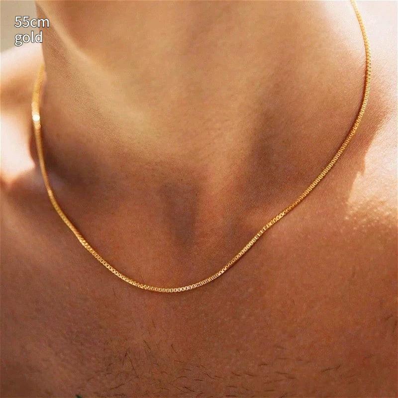 Short Box Chain For Men by GJG Denim