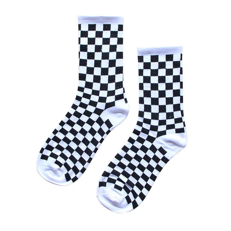 Men's Checkered Socks by GJG Denim