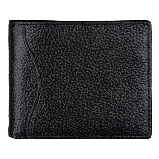 Men's Anti-Scanning RFID High-Capacity Credit Card Holder Made From First-Layer Cowhide Leather by GJG Denim