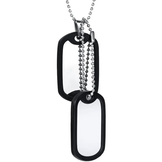 Men's Military Style Stainless Steel Pendant by GJG Denim