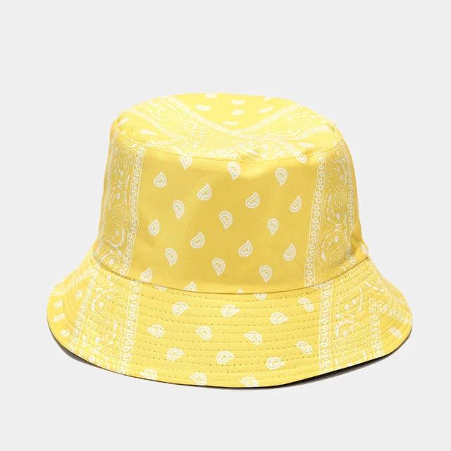 Men's Bandana Printed Bucket Hat by GJG Denim