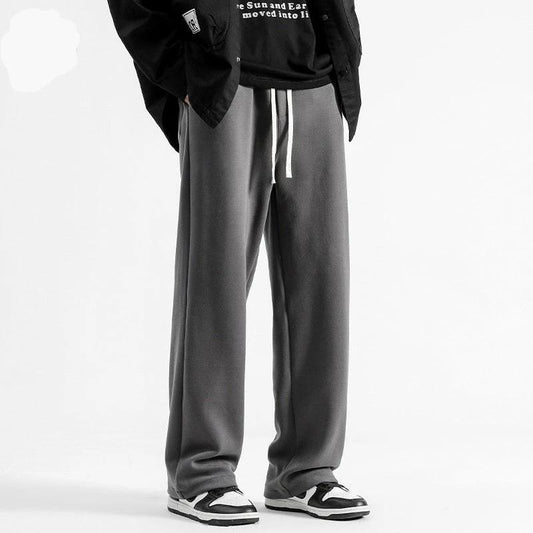 Casual Versatile Straight-leg Wide-leg Sweatpants For Men by GJG Denim