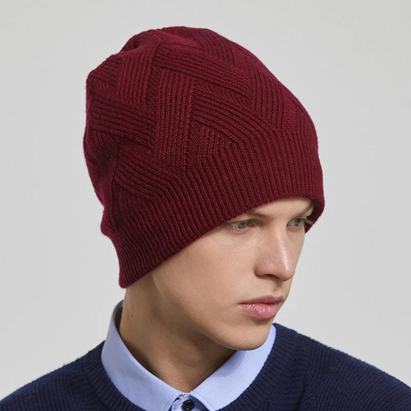 Men's Fleece Warm Knitted Beanie by GJG Denim