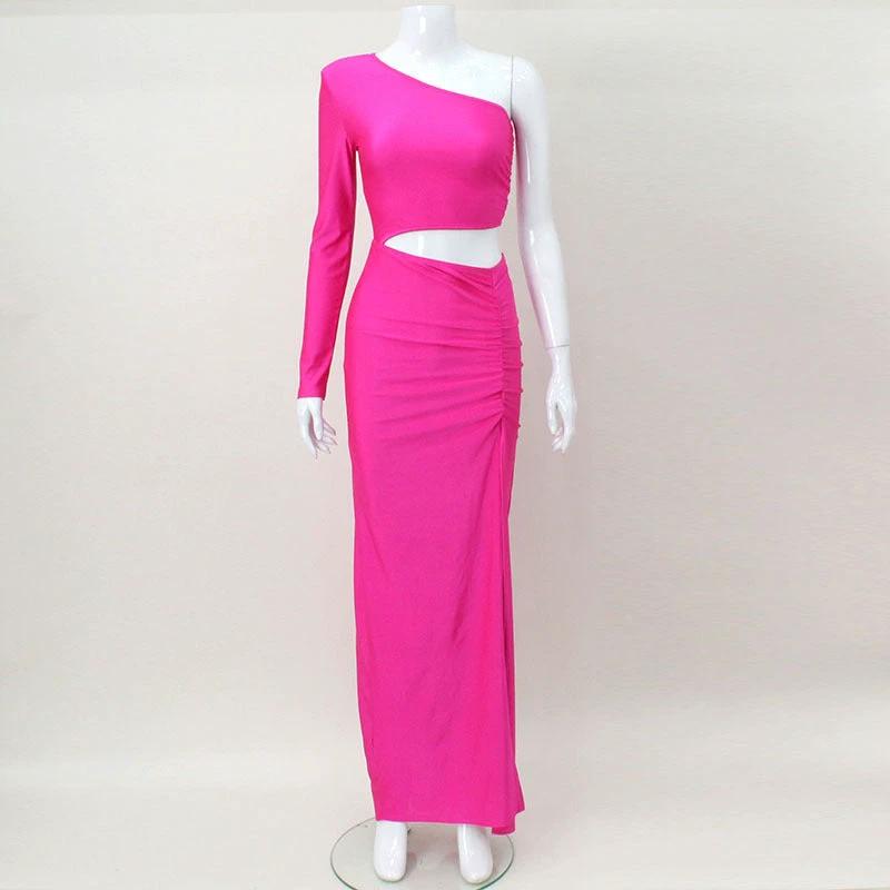 Fold Split Dinner Temperament Dress by GJG Denim