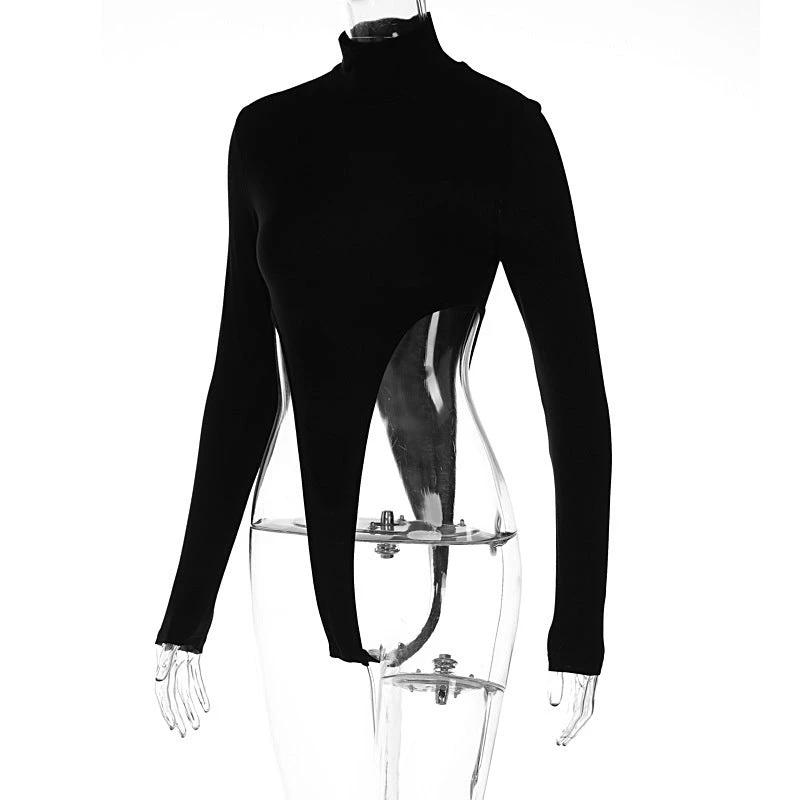 New Fashionable Fitted Long Sleeve Base Bodysuit Women by GJG Denim