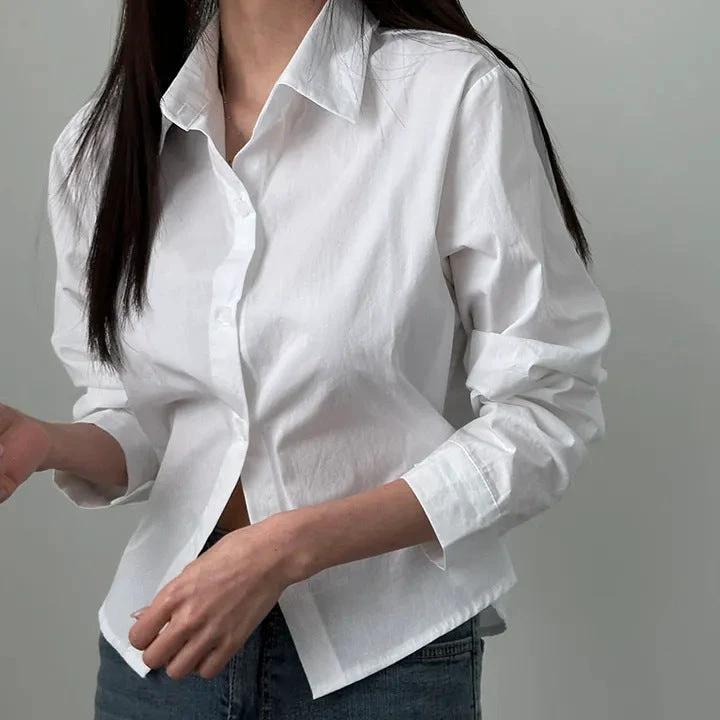Women's Loose Petite Top Shirt by GJG Denim