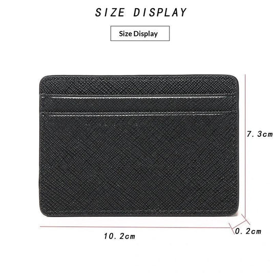 Cross-pattern Multi Function Card Holder For Men by GJG Denim
