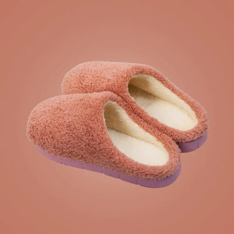 Furry Slippers Soft Winter Bedroom Slippers Women by GJG Denim