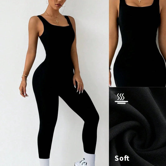 Yoga Tight Jumpsuit One-piece High Elastic Fitness One-piece by GJG Denim