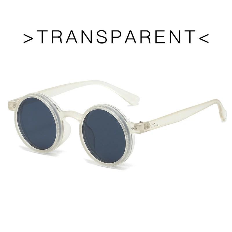 Adjustable Zoom Round Frame Polarized Sunglasses For Men by GJG Denim