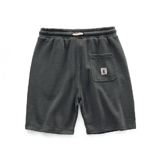 Men's Japanese-style Retro Knitted Loose Shorts by GJG Denim