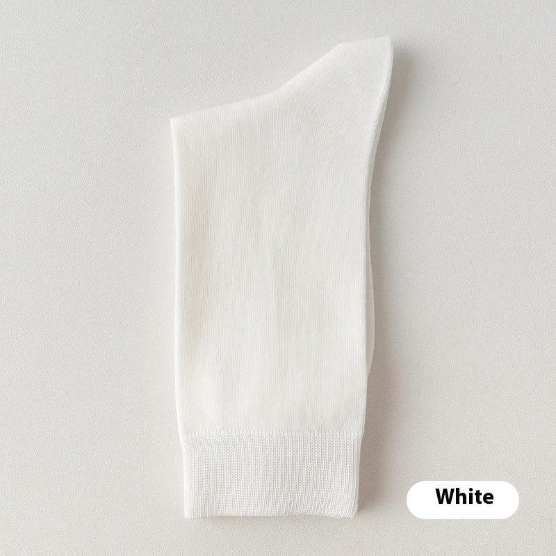 Men's Mid-calf Pure Cotton Business Socks by GJG Denim