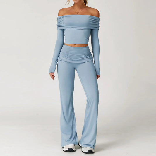 Women's Casual Comfortable Versatile Yoga Clothes Fitness Suit by GJG Denim