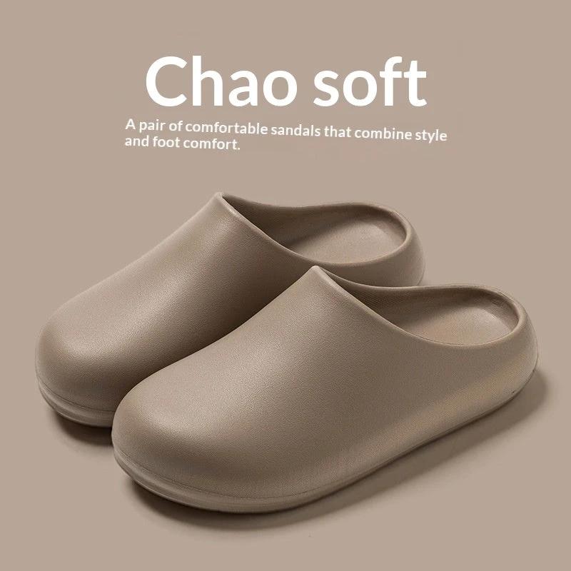 Womens EVA Slippers With A Non-slip Waterproof And Oil-resistant Outer Layer For Outdoor Wear by GJG Denim