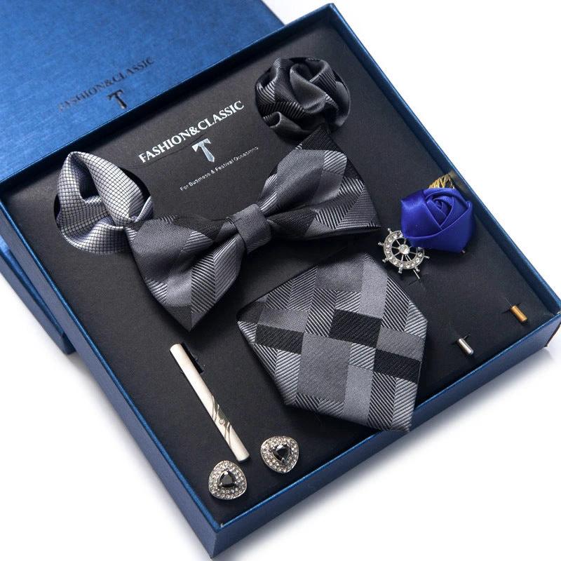 Men's 8-piece Tie Set by GJG Denim